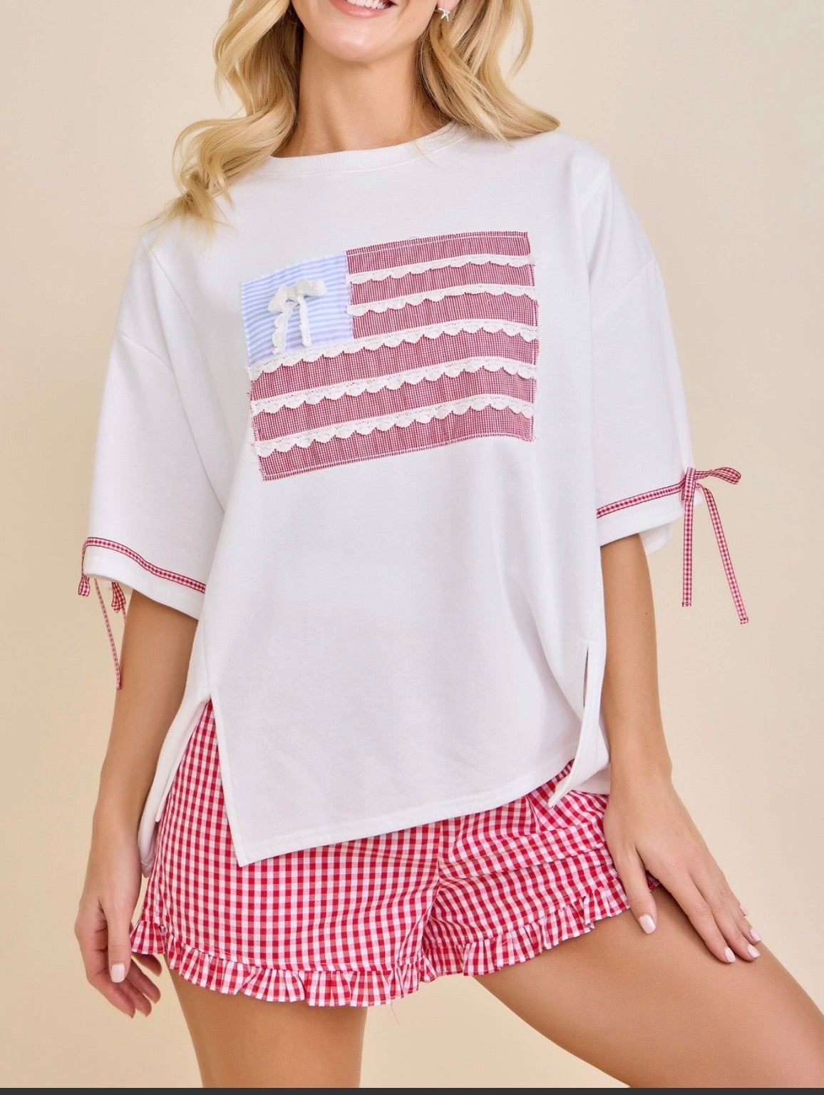 Ribbon Patch Top