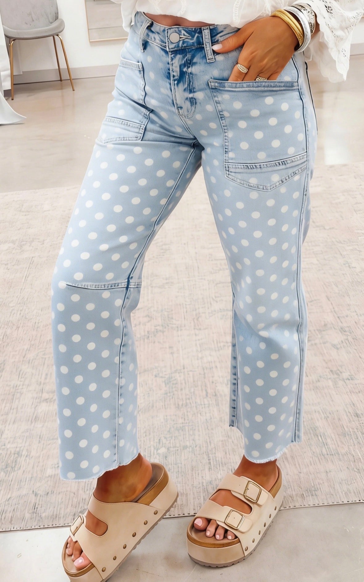 Polka Dot Jeans