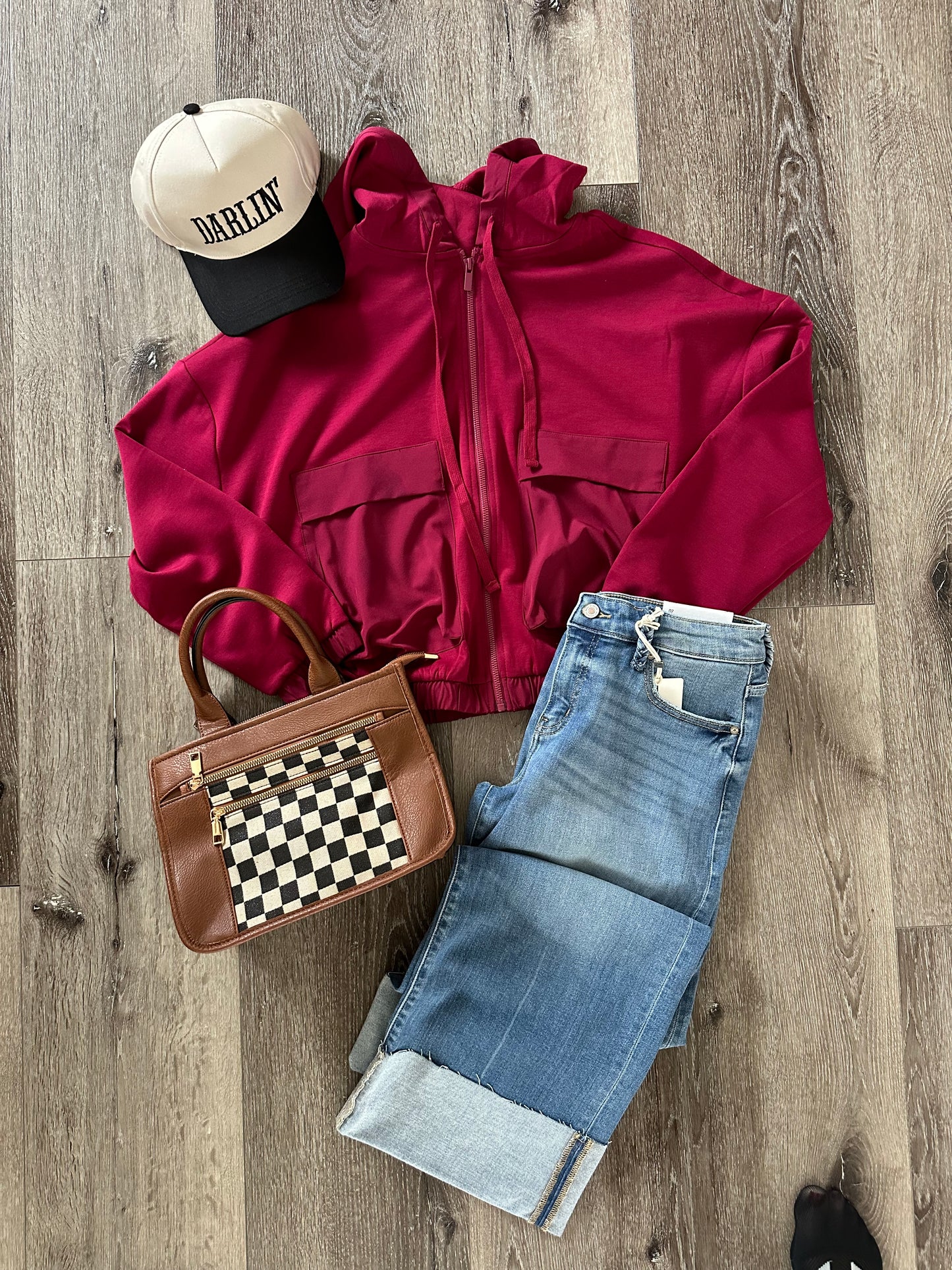 CABERNET SOFT FULL ZIP HOODIE JACKET