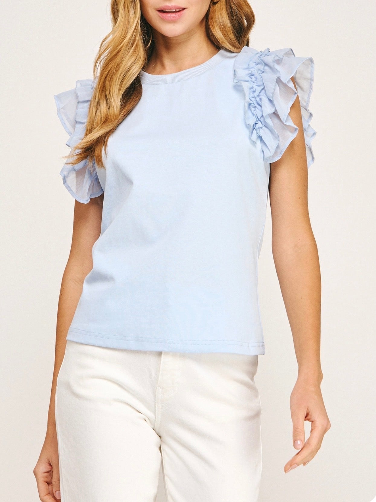 Light Blue Tee Top