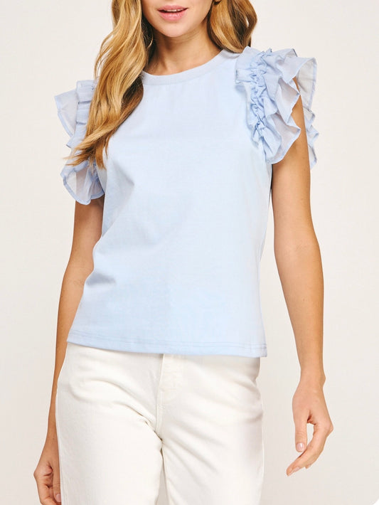 Light Blue Tee Top