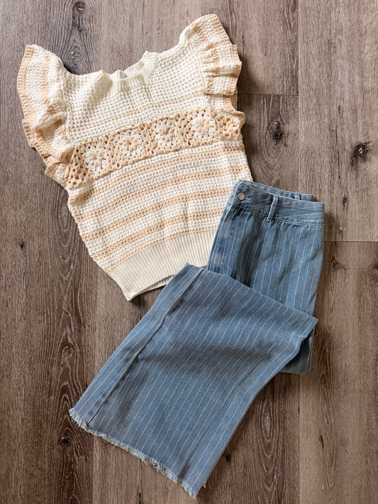 Crochet Sweater Blouse