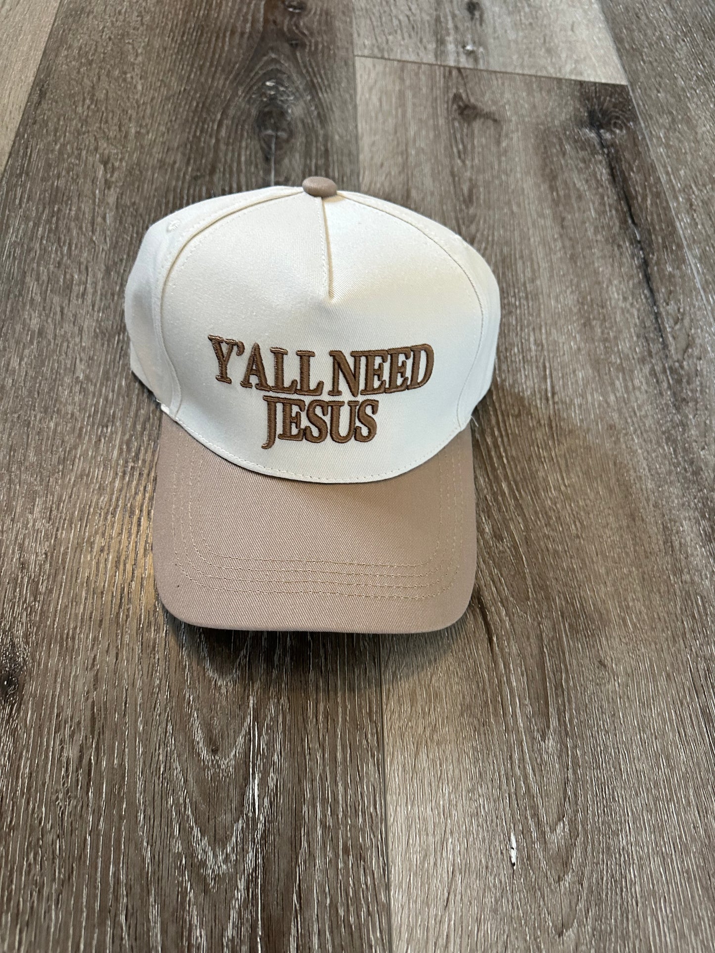 Y'All Need Jesus Hat - Brown