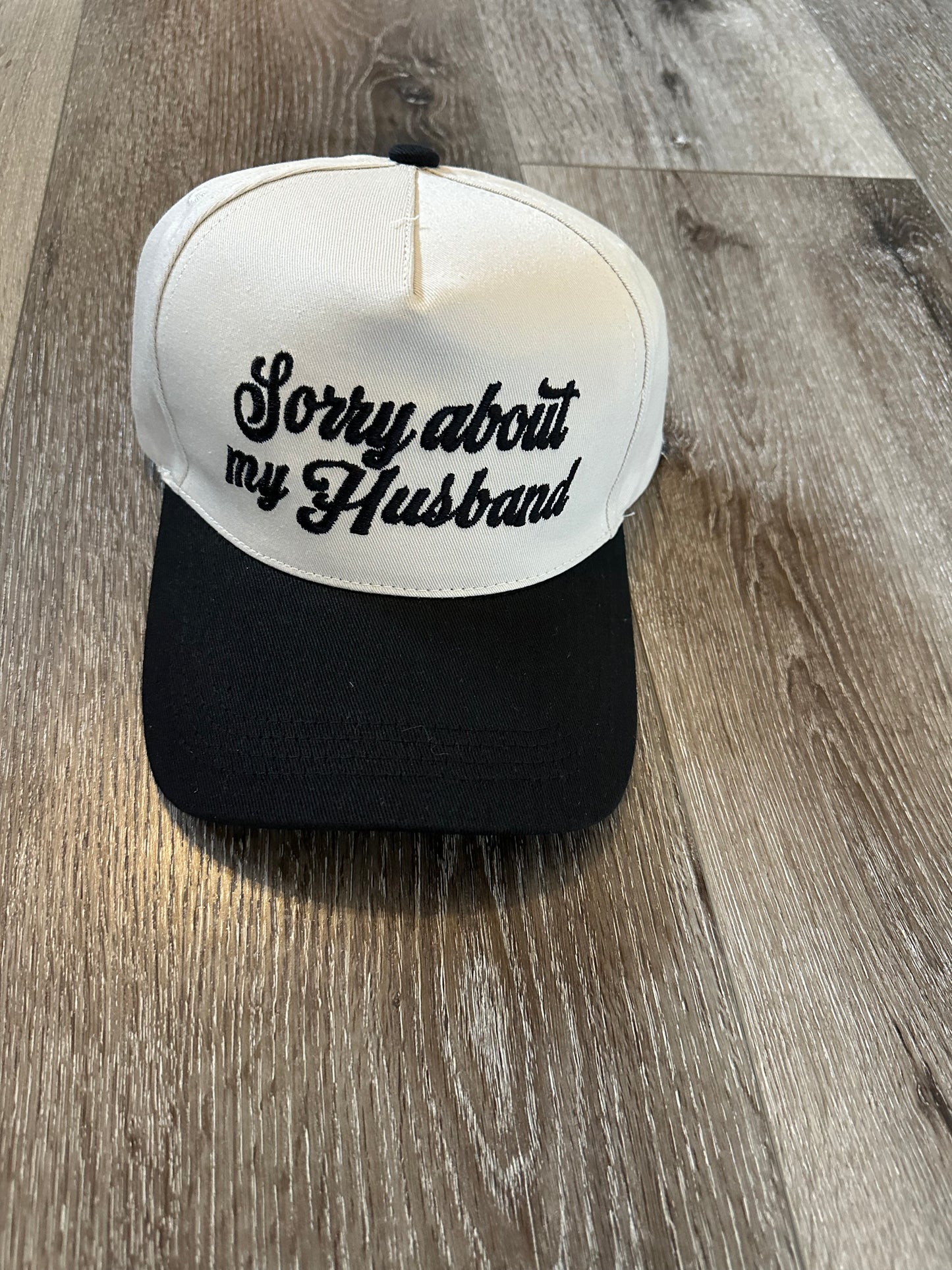 Sorry About My Husband Hat - Black