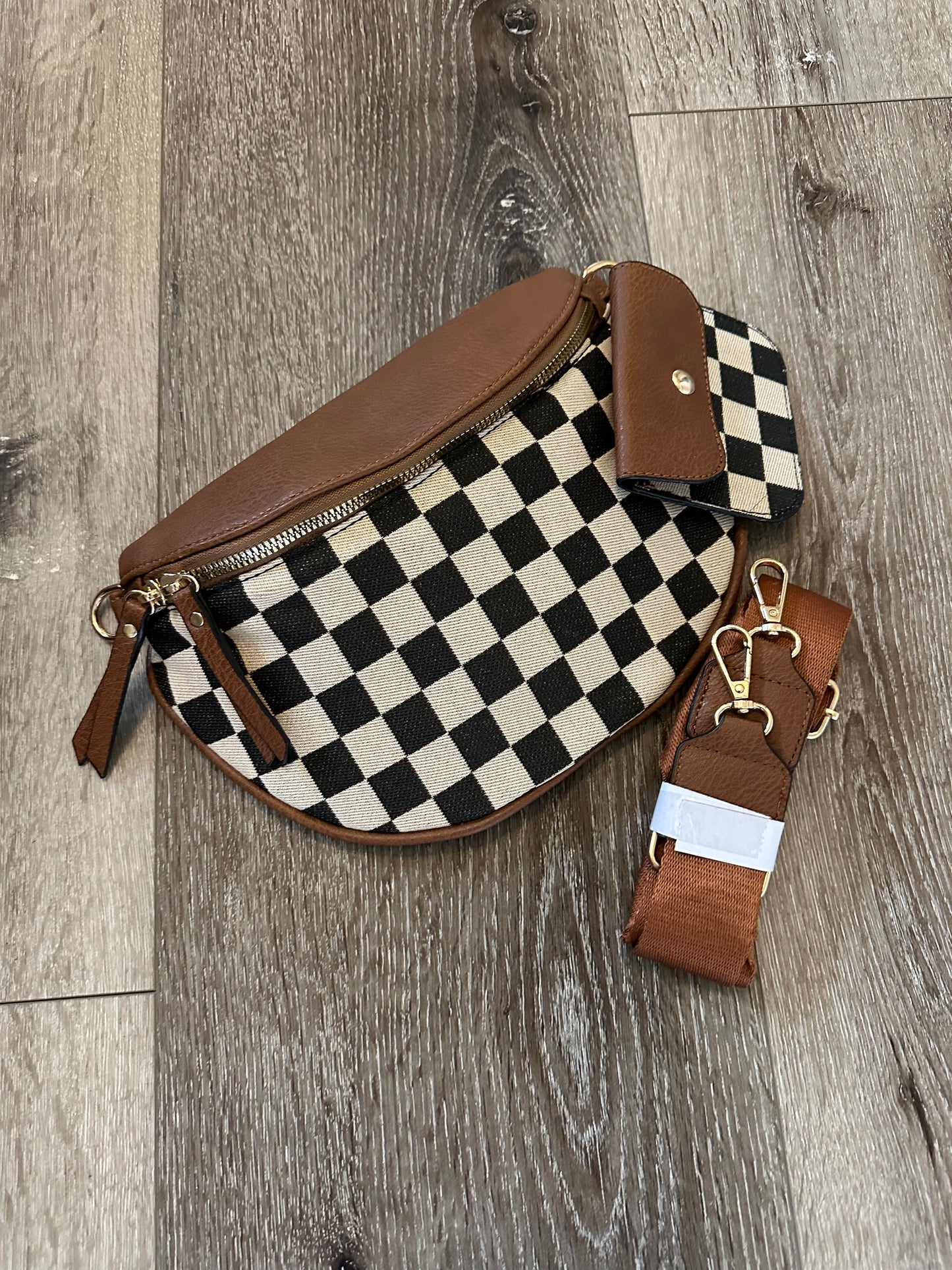 Checkered Crossbody