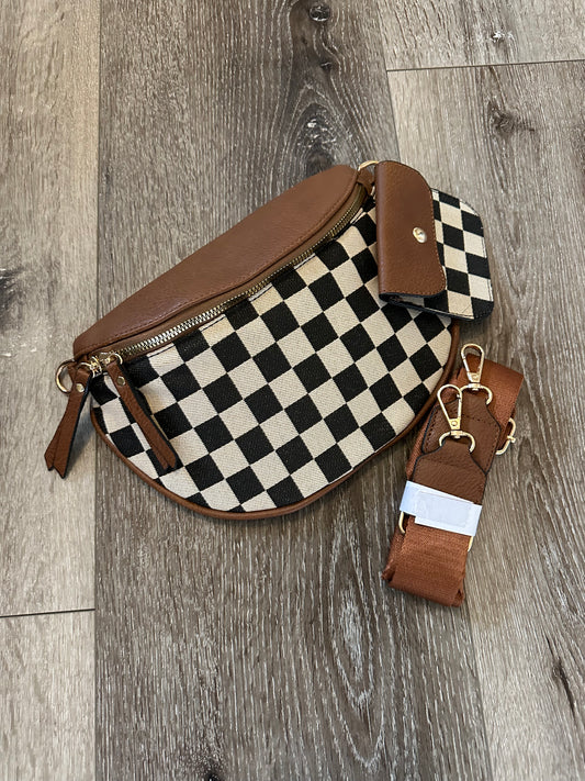 Checkered Crossbody