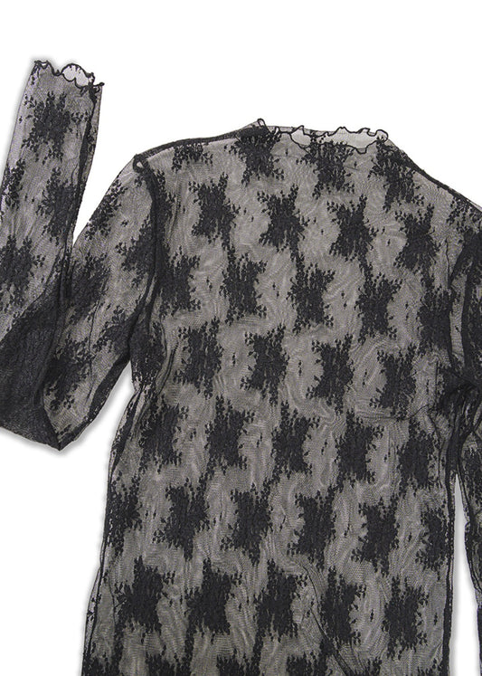 Black Lace Layering Top